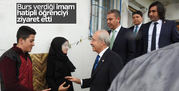 Kılıçdaroğlu, burs verdiği yetimleri ziyaret etti