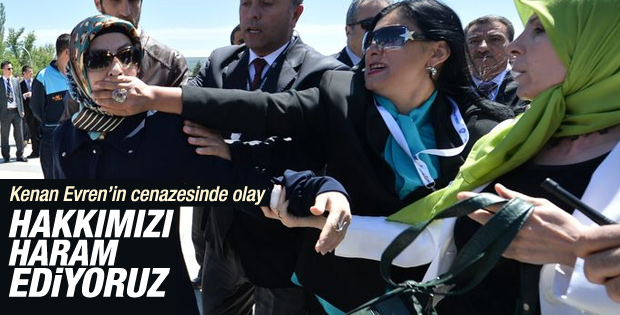 Kenan Evren'in cenazesinde olay