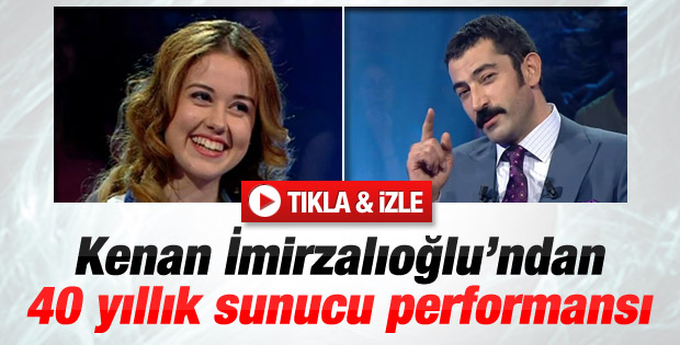 Kenan İmirzalıoğlu Kim Milyoner Olmak İster'i sundu