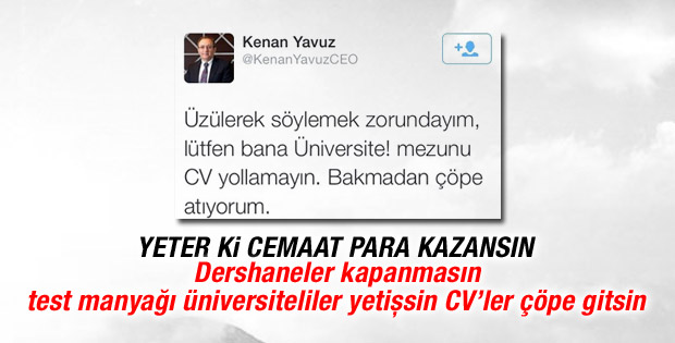 Üniversiteli CV'leri çöpe gidiyor
