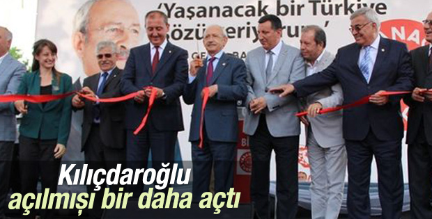 Kemal Kılıçdaroğlu Çanakkale'de açılış yaptı