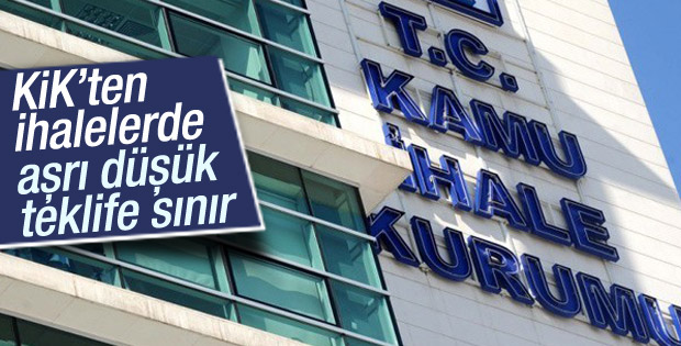 KİK'ten ihalelere düşük teklif sınırı