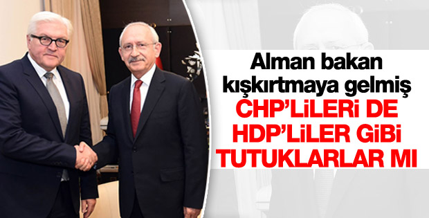 Kılıçdaroğlu Alman bakan Steinmeier'le görüştü