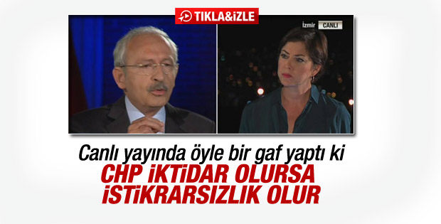 Kılıçdaroğlu'ndan iktidar gafı