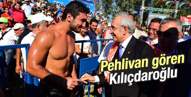 Kılıçdaroğlu Antalya'da yağlı güreşçilerle buluştu