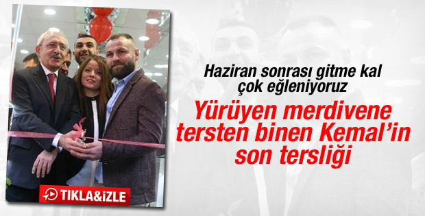 Kılıçdaroğlu bu kez tersten kurdele kesti - İzle