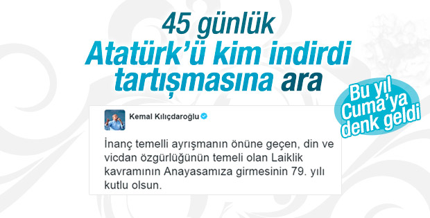 Kemal Kılıçdaroğlu'ndan laiklik kutlaması