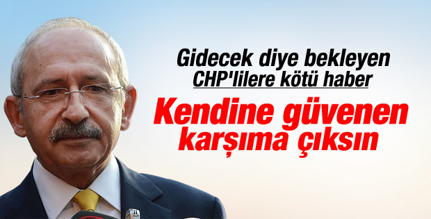 Kılıçdaroğlu: Liderlik savaşı beni sevindirir