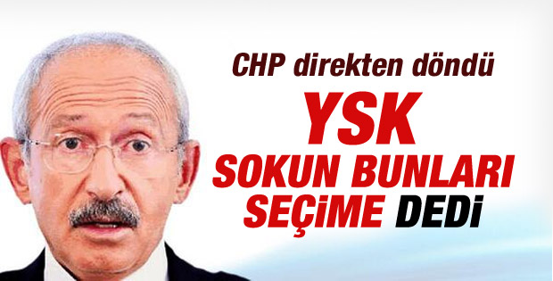 YSK CHP kararını iptal etti