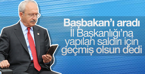 Kılıçdaroğlu'ndan Başbakan'a geçmiş olsun telefonu
