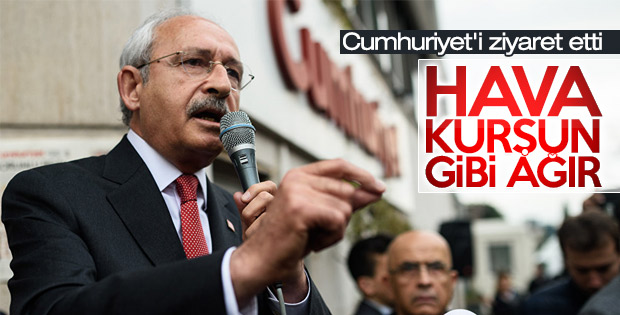 Kılıçdaroğlu'ndan Cumhuriyet gazetesine ziyaret