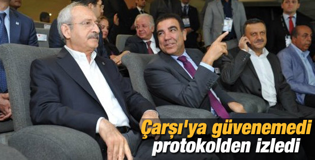 Kılıçdaroğlu Beşiktaş maçını protokolden izledi