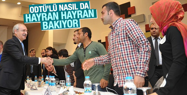 Kılıçdaroğlu ODTÜ'lü öğrencilerle buluştu