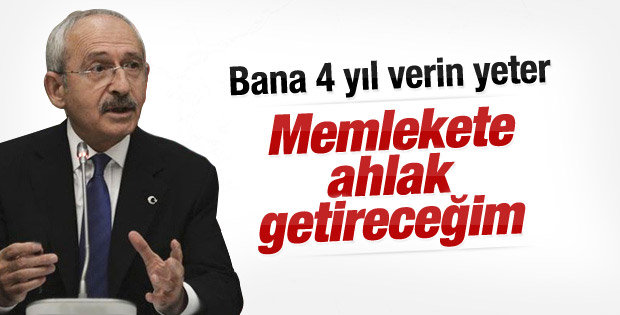 Kılıçdaroğlu ahlak istiyorsan destek ver dedi