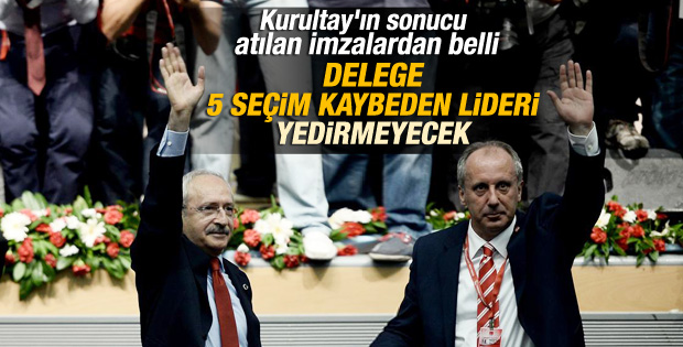 Kılıçdaroğlu'na 944 Muharrem İnce'ye 177 imza