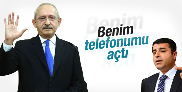 Kemal Kılıçdaroğlu Demirtaş'la telefonda görüştü