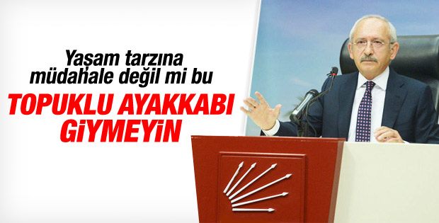 Kemal Kılıçdaroğlu'ndan topuklu ayakkabı uyarısı