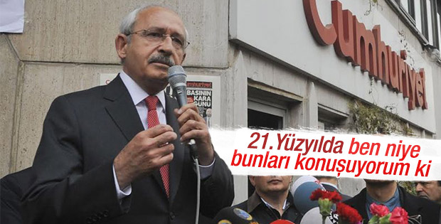 Kemal Kılıçdaroğlu'ndan Cumhuriyet gazetesine ziyaret