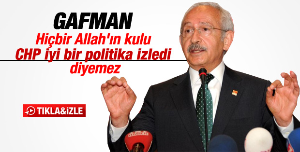 Kılıçdaroğlu partisinin performansını değerlendirdi