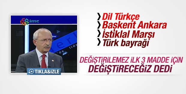 Kılıçdaroğlu'ndan Anayasa çıkışı