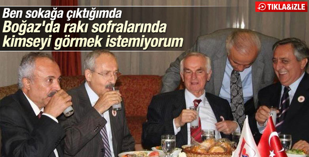 Kılıçdaroğlu'ndan partililere rakı masası göndermesi