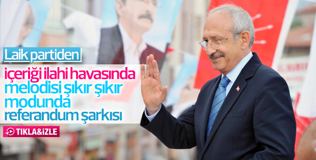 CHP'nin referandum şarkısı Amasya'da çalındı