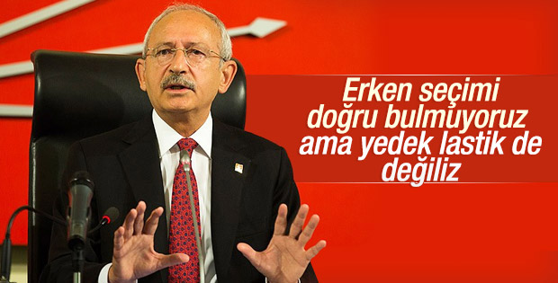 Kılıçdaroğlu: Kimsenin yedek lastiği olmayız