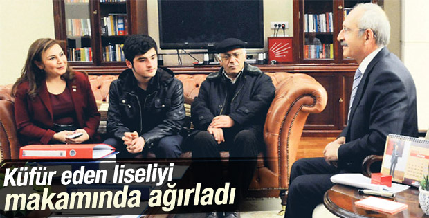 Kılıçdaroğlu Erdoğan'a küfreden liseliyle buluştu