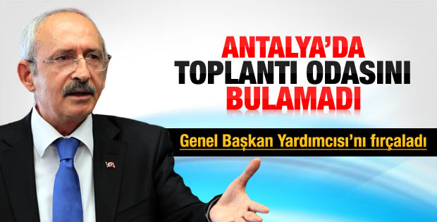 Kılıçdaroğlu Antalya'da 10 dakika salon aradı