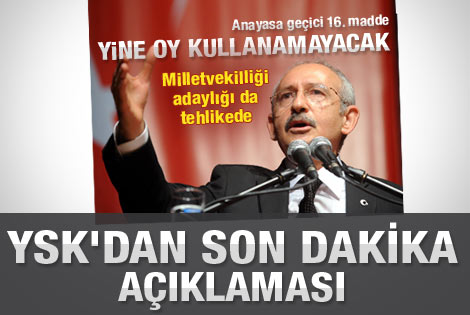 Kılıçdaroğlu milletvekili adayı olamayabilir