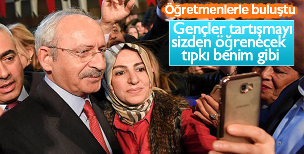 Kılıçdaroğlu öğretmenlerle bir araya geldi