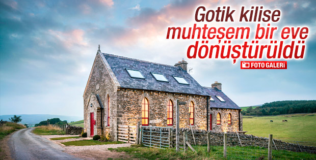 Terk edilen kilise muhteşem bir eve dönüştürüldü