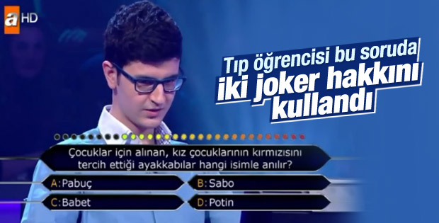 Kim Milyoner Olmak İster'de tıp öğrencisinin bilgisizliği