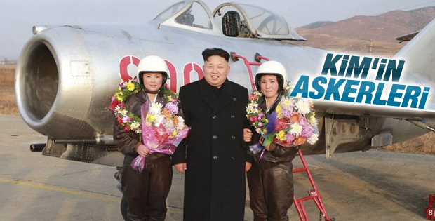 Kim Jong-un'dan kadın pilotlarla hatıra fotoğrafı