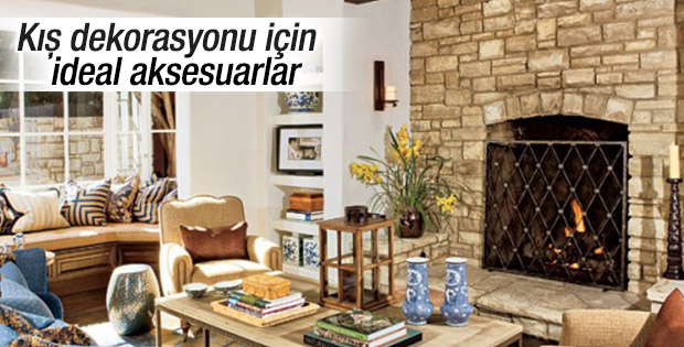 Kış dekorasyonu için ideal aksesuarlar