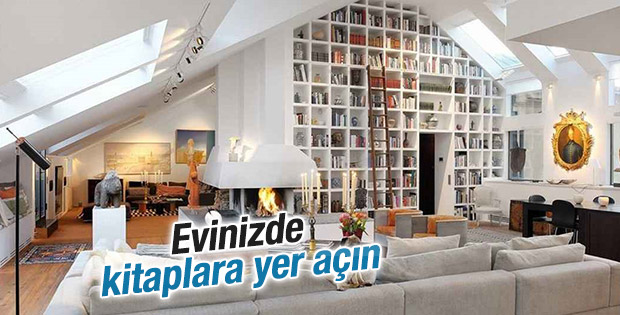 Evinizde kitaplara yer açın