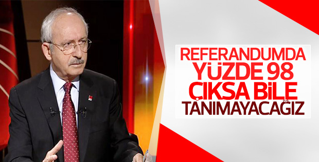 Kılıçdaroğlu anayasa değişikliğine karşı