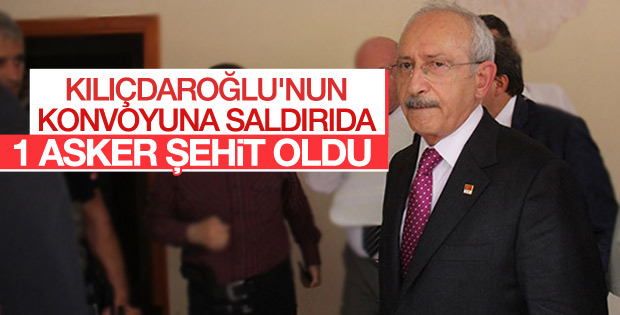 CHP konvoyuna saldırıda 1 asker şehit oldu