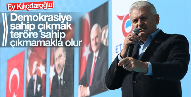 Binali Yıldırım, Kılıçdaroğlu'na Erzincan'dan seslendi