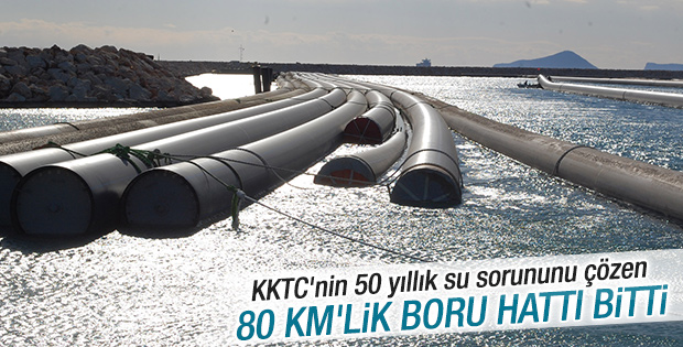 Türkiye'den KKTC'ye su götürecek projede sona gelindi