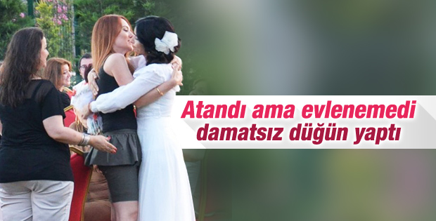 Kocaeli'nde yaşayan Özlem Yet damatsız düğün yaptı