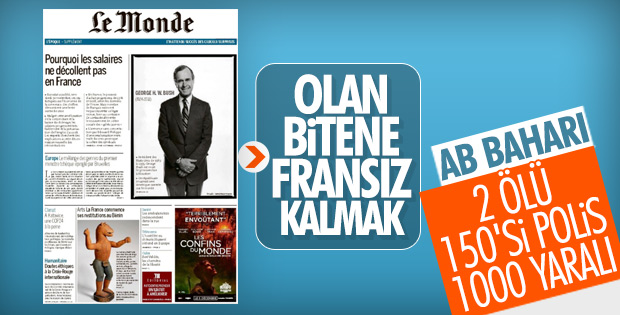 Fransa'da yaşanan olaylara basın sessiz