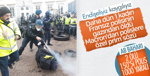 Macron'dan polislere özel prim