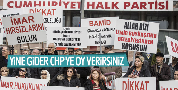İzmirliler CHP Genel Merkezi önünde eylem yaptı