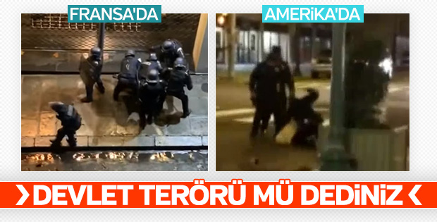 ABD'de polis şiddeti: Kelepçeli siyahiye dayak