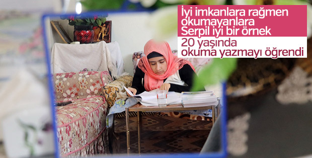 Okumayı 20'sinde öğrendi, hedefi üniversiteyi bitirmek