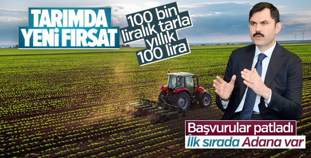 Murat Kurum: Çiftçiler Hazine arazilerine talip oldu