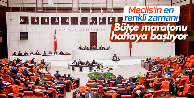 TBMM'de bütçe maratonu takvimi belli oldu