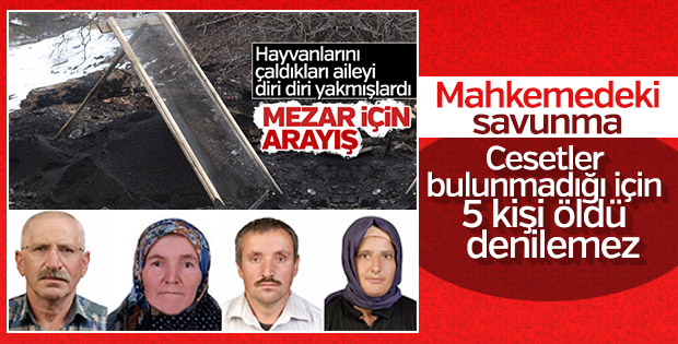 Kastamonu'da 5 kişilik aileyi yakan zanlılar mahkemede