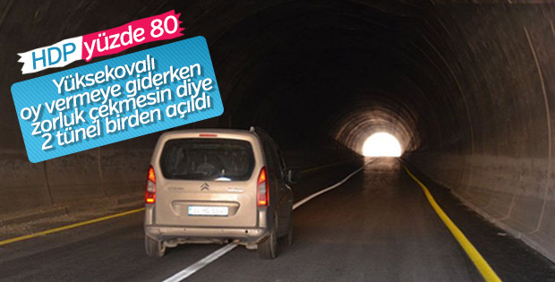 Yapımı 3 ay süren Sarıtaş Tüneli tamamlandı